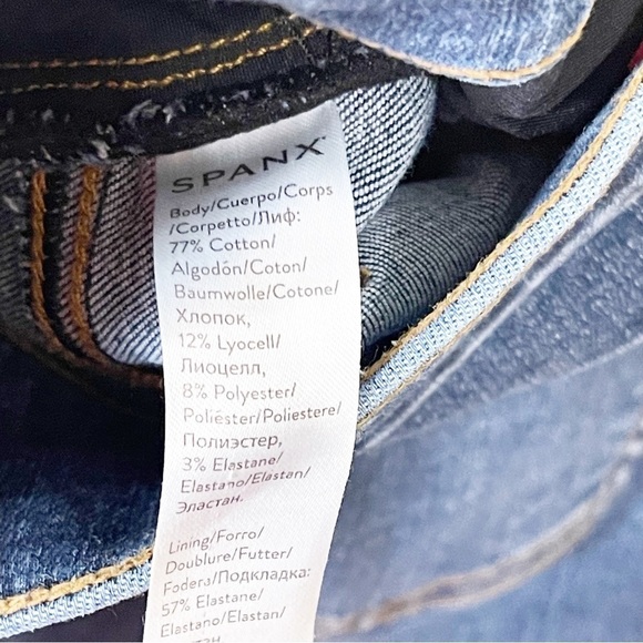 Spanx Distressed Skinny Jeans in Medium Wash Size Small - Picture 7 of 8